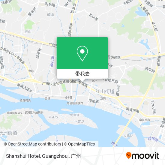 Shanshui Hotel, Guangzhou.地图