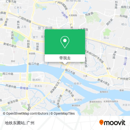 地铁东圃站地图