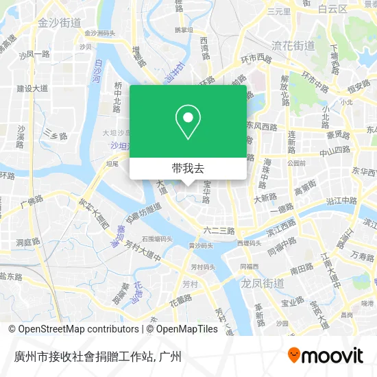 廣州市接收社會捐贈工作站地图