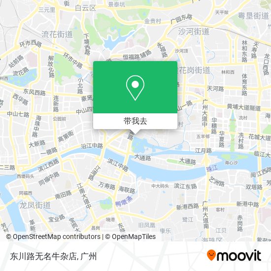东川路无名牛杂店地图