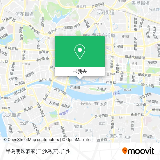 半岛明珠酒家(二沙岛店)地图