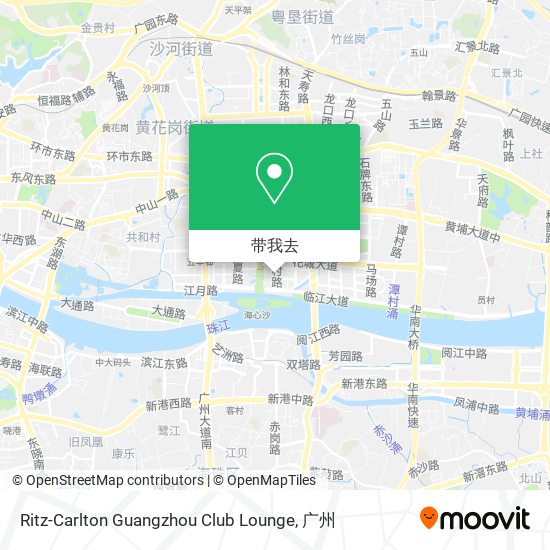 Ritz-Carlton Guangzhou Club Lounge地图