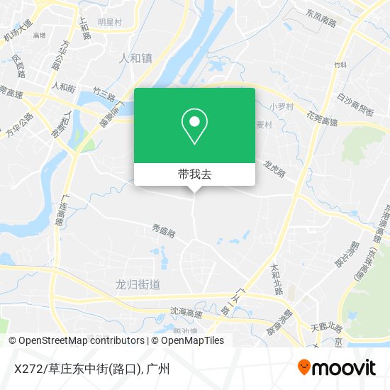 X272/草庄东中街(路口)地图
