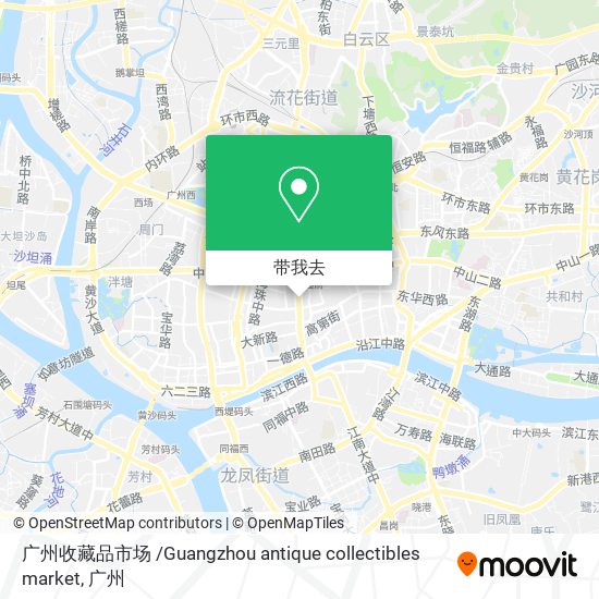 广州收藏品市场 /Guangzhou antique collectibles market地图