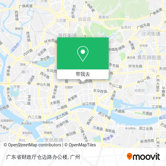 广东省财政厅仓边路办公楼地图