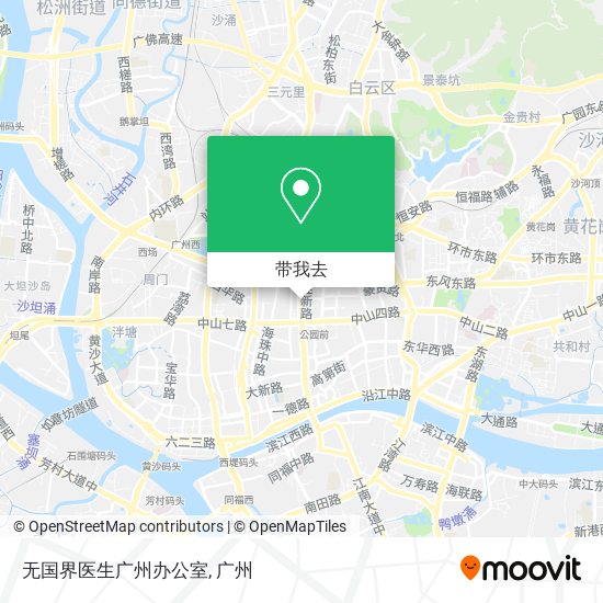 无国界医生广州办公室地图