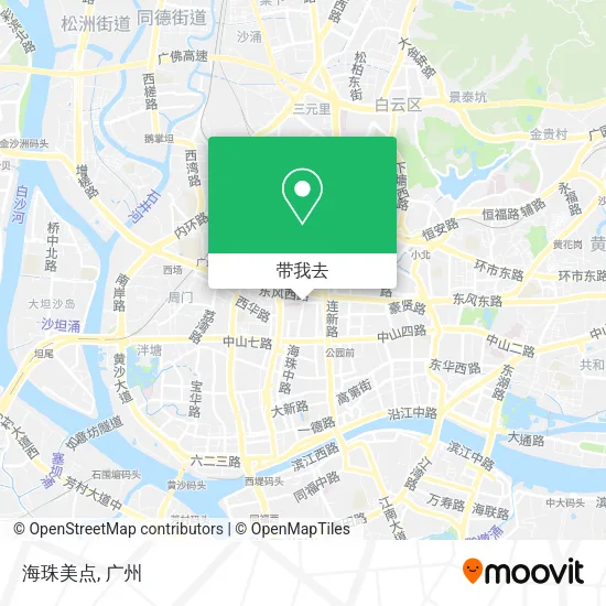 海珠美点地图