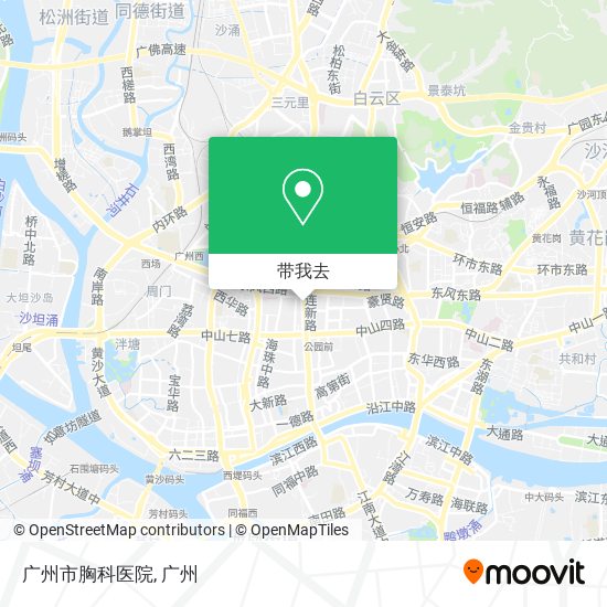 广州市胸科医院地图
