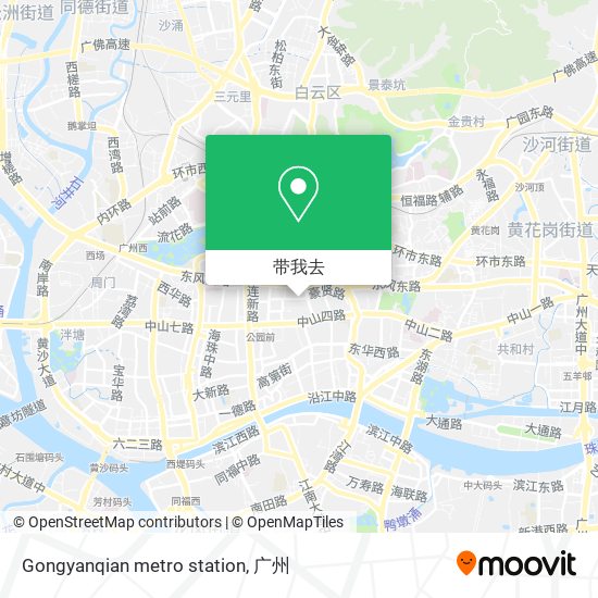 Gongyanqian metro station地图