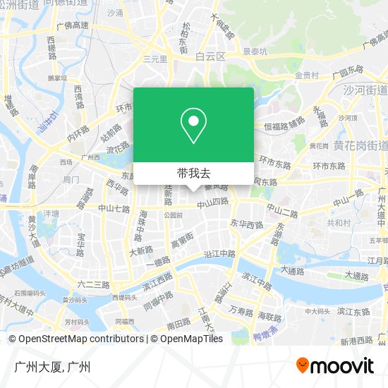 广州大厦地图