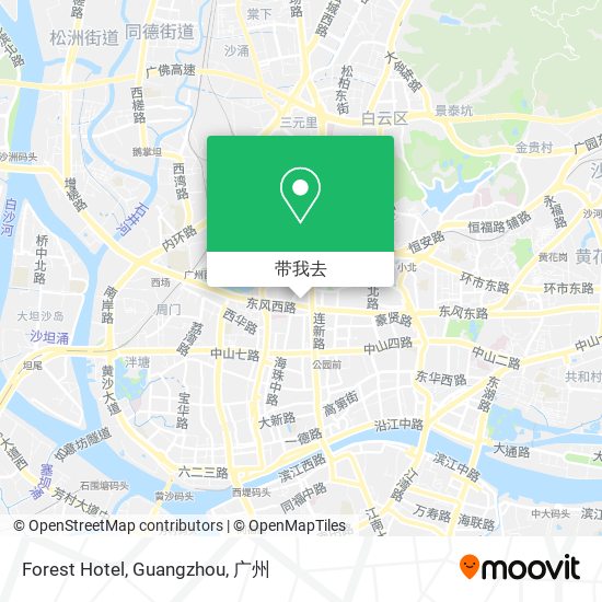 Forest Hotel, Guangzhou地图