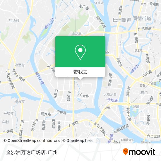 金沙洲万达广场店地图