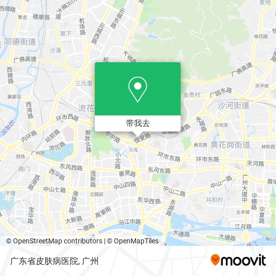 广东省皮肤病医院地图