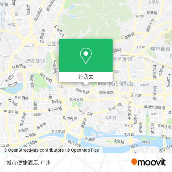 城市便捷酒店地图