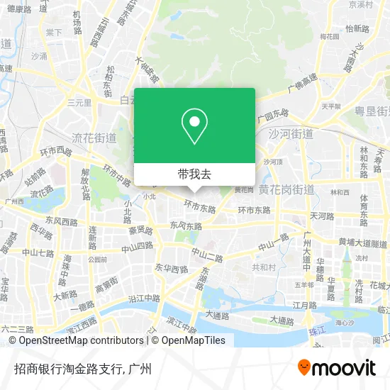 招商银行淘金路支行地图