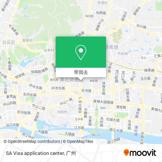 SA Visa application center地图