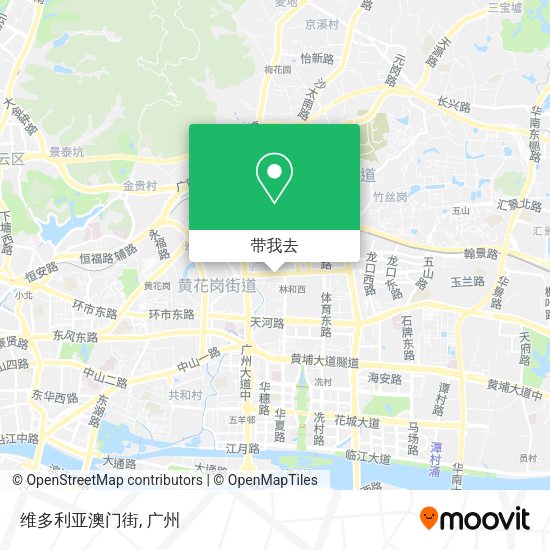 维多利亚澳门街地图