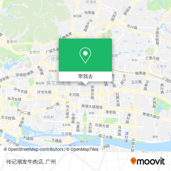 传记潮发牛肉店地图