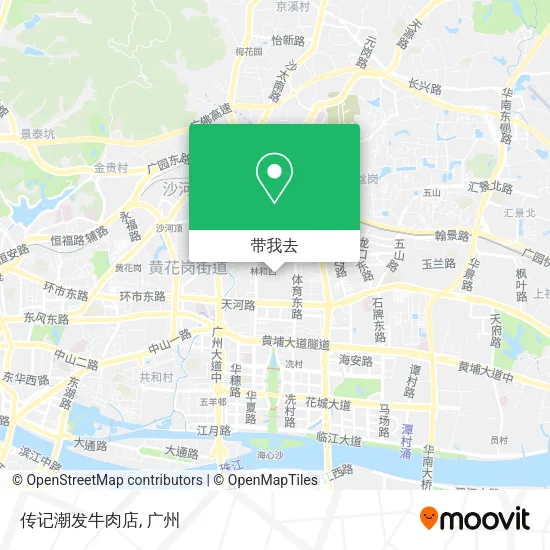 传记潮发牛肉店地图