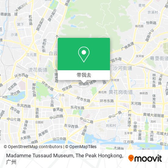 Madamme Tussaud Museum, The Peak Hongkong地图
