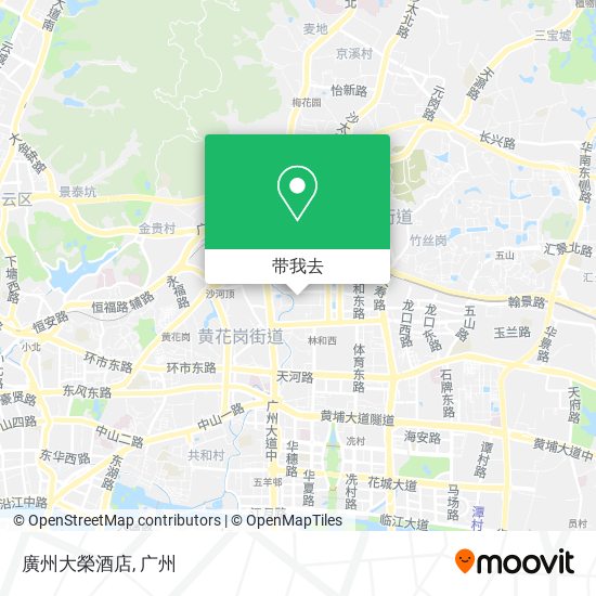 廣州大榮酒店地图