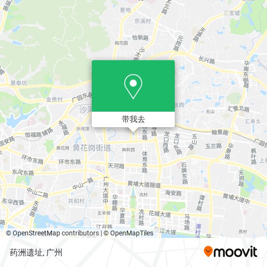 药洲遗址地图
