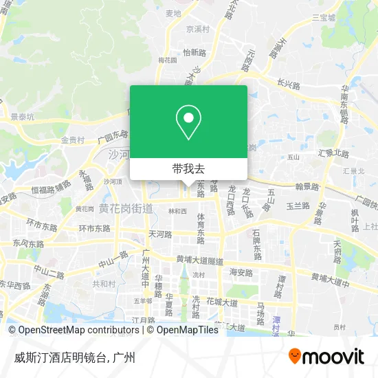 威斯汀酒店明镜台地图