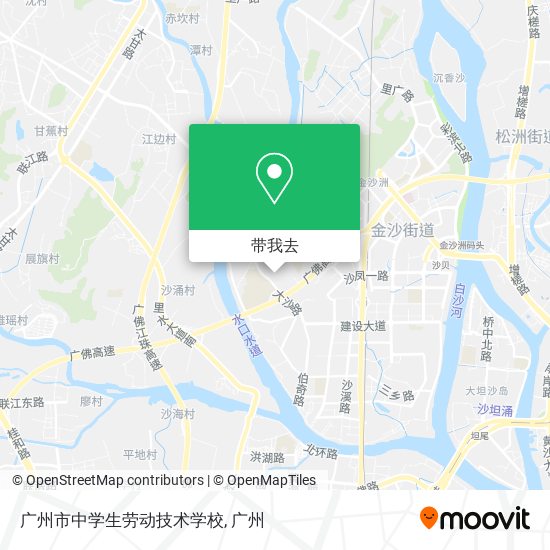 广州市中学生劳动技术学校地图