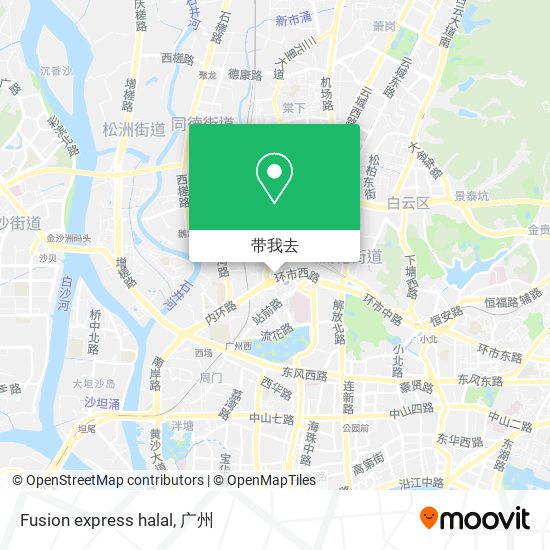 Fusion express halal地图
