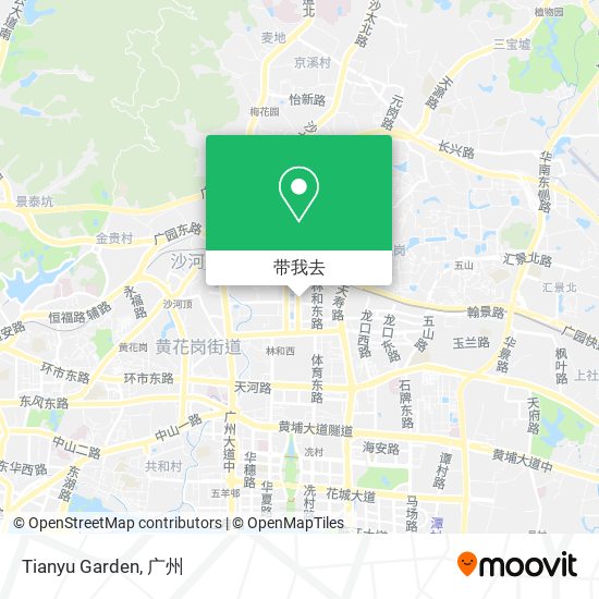 Tianyu Garden地图