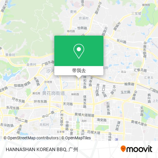 HANNASHAN KOREAN BBQ地图
