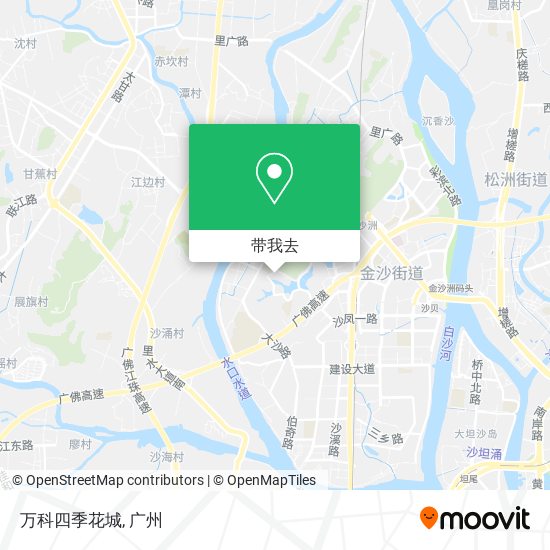 万科四季花城地图