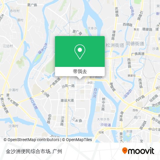 金沙洲便民综合市场地图
