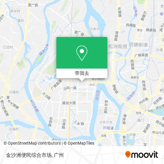 金沙洲便民综合市场地图