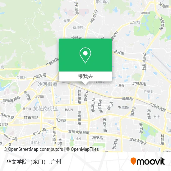 华文学院（东门）地图
