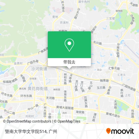 暨南大学华文学院514地图