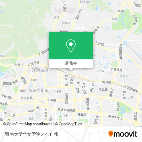 暨南大学华文学院514地图