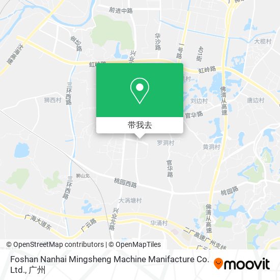 Foshan Nanhai Mingsheng Machine Manifacture Co. Ltd.地图