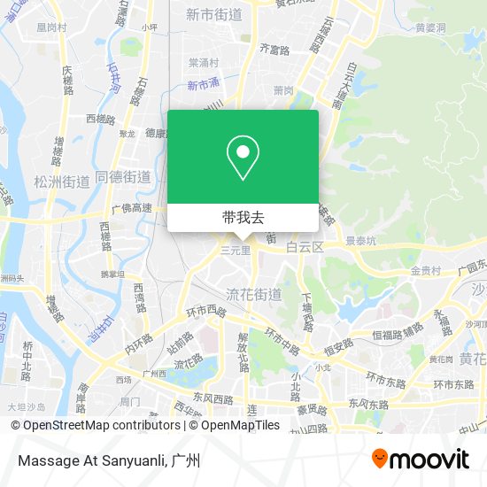 Massage At Sanyuanli地图