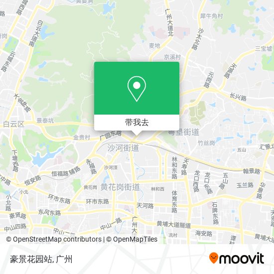 豪景花园站地图