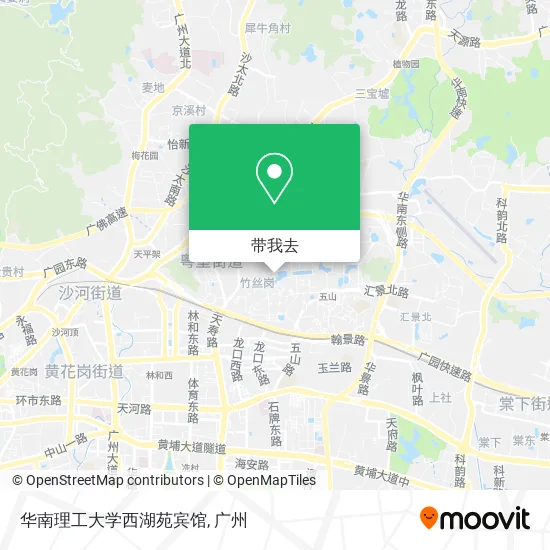 华南理工大学西湖苑宾馆地图