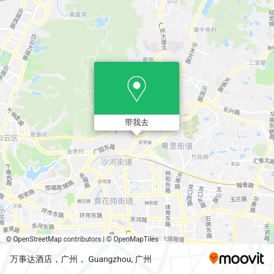 万事达酒店，广州， Guangzhou地图