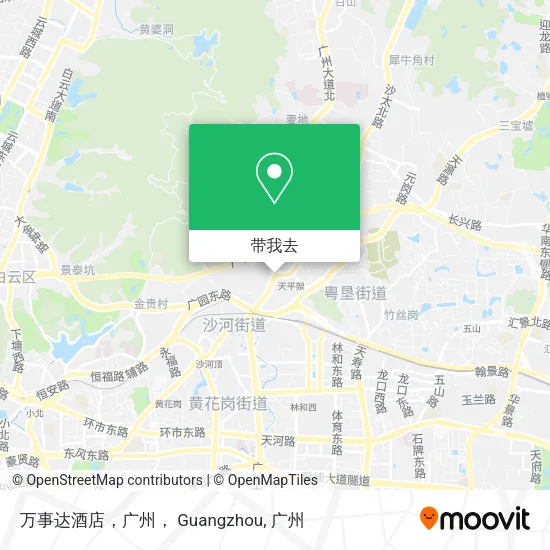 万事达酒店，广州， Guangzhou地图
