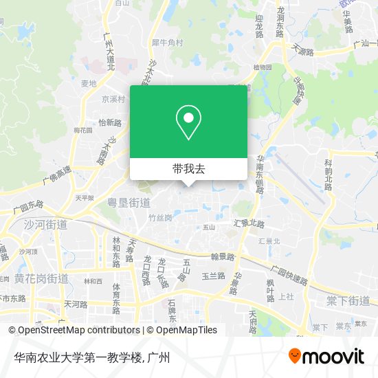 华南农业大学第一教学楼地图