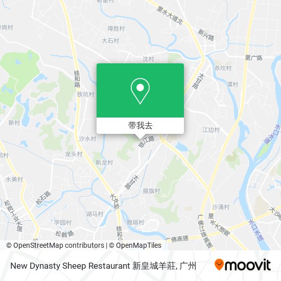 New Dynasty Sheep Restaurant 新皇城羊莊地图
