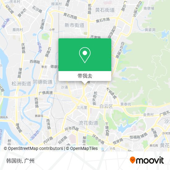 韩国街地图