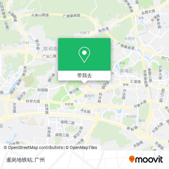 暹岗地铁站地图