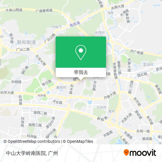 中山大学岭南医院地图