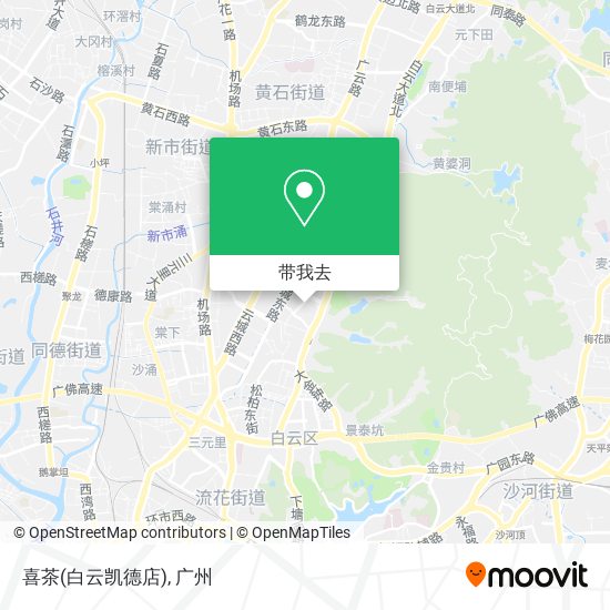 喜茶(白云凯德店)地图
