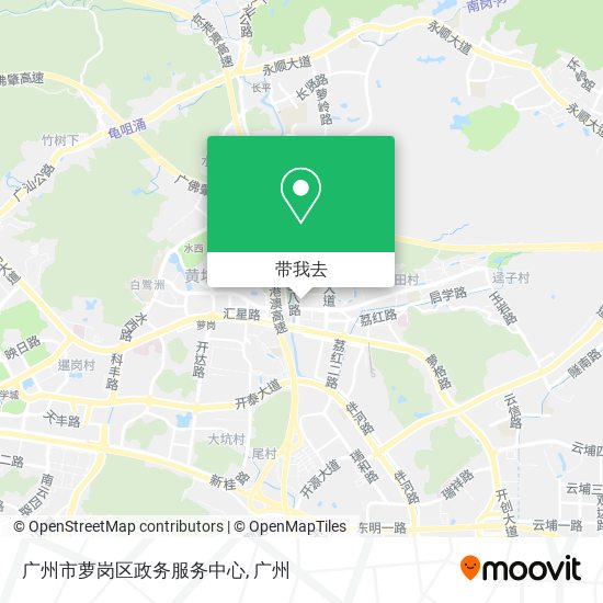 广州市萝岗区政务服务中心地图